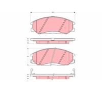 GDB3257 BRAKE PAD SET, DISC BRAKE FITS HYUNDAI SANTA FÉ I 2.4 16V 4X4