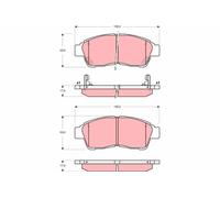 GDB3300 BRAKE PAD SET, DISC BRAKE TRW