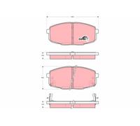 GDB3342 BRAKE PAD SET, DISC BRAKE FITS: KIA CARENS I MPV 1.8 I