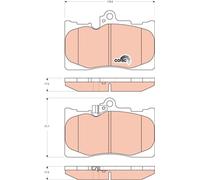 GDB3398 BRAKE PAD SET, DISC BRAKE LEXUS GS 300