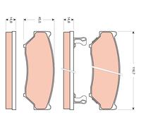 GDB3436 BRAKE PAD SET, DISC BRAKE SUZUKI GRAND VITARA I 1.6 4X4