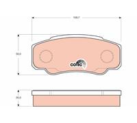 GDB3441 BRAKE PAD SET, DISC BRAKE FITS FOR NISSAN CABSTAR 28.11 DCI, 32.11 DCI,