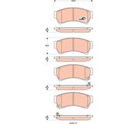 GDB3501 BRAKE PAD SET, DISC BRAKE TRW