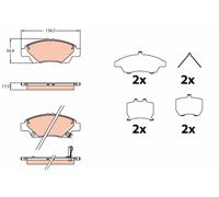 GDB3643 BRAKE PAD SET, DISC BRAKE FITS: HONDA JAZZ IV 1.3