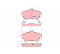 GDB4118 BRAKE PAD SET, DISC BRAKE TRW