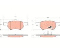 GDB4128 BRAKE PAD SET, DISC BRAKE FITS: CHRYSLER TACUMA MK II 2.4 AWD
