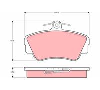 GDB812 BRAKE PAD SET, DISC BRAKE FITS VOLVO 440 1.6