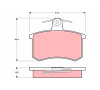 GDB814 BRAKE PAD SET, DISC BRAKE FITS ALFA ROMEO 164 2.0