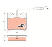 GDB985 BRAKE PAD SET, DISC BRAKE FITS PEUGEOT 605 2.0