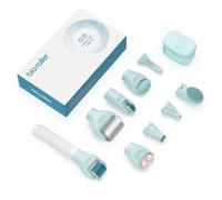 Gdbanlimi 10 in 1 Derma Roller Kit, 0.25mm Microneedling Roller Microneedle Dermaroller with, Facial Beauty Roller Skin Care Tools, 10 Replaceable Heads and Storage Case