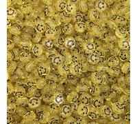 GDBZS 100/200/300pcs Transparent Round Acrylic Smile Face Beads, Colorful DIY Craft Smile Beads for Jewellery Making, Bracelet Creating