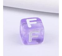 GDBZS 100pcs Acrylic Letter Beads 6mm, Fluorescent Mixed Colors Letter Beads Square for DIY Jewelry Making, Bracelet, Necklace Crafting