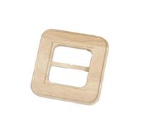 GDBZS INNER 50MM 1/5PCS Square Round Wooden Belt Buckle For Ladies Women Webbing Bag Strap Waist Buckles Wood T-Shirt Tie Clips