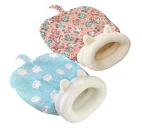 GDCARSL Sleeping Bag for Cats, Cozy Self Warming Cat Sleeping Bag for Indoor Cats, 360° Wrap Cat Hideaways Pet Snuggle Sack for Sleeping Relax Play (Pink+Blue)