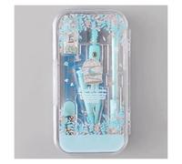 GddOGUK 8 Pieces Mathematical Geometry Kit Study Drawing Compass Set with Rulers Protractor Eraser Pencil Lead Refills Math Circle Drafting Tools