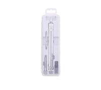 GddOGUK Professional Drawing Compass Math Compass Geometry with Ink Pen Adapter Lead Refills Storage Case for Engineering Student School Supplies