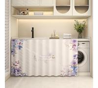 GDDUOYUE Kitchen Sink Skirt, Dust-Proof Cabinet Privacy Curtain, Short Curtain for Desk, Bathroom, and Shelves - No-Sew Easy Install Home Decor Organizer,I,W39in(100cm)/H24in(60cm)