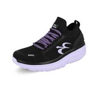GDEFY MATeeM Cross Trainer - Hybrid VersoShock Performance Proven Pain Relief Shoes with Support, Black-purple, 7 UK