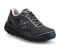 GDEFY MightyWalk Hands-Free Walking Shoes for Women, All-Day Comfort, Black Purple, 9 X-Wide