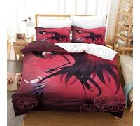GDEKCIEAS Hollow Knight 3D Bedding Set for Girls,3Pcs Duvet Cover Soft Comforter Cover Cover,Quilt Cover for Teens,Kids,Boys,Adults,Zipper,Breathable,Easy Care Double（200x200cm）