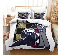 GDEKCIEAS Skibidi Toilet Boys Bedding Set 3 Pieces Duvet Cover Set,3D Bedding Comforter Cover,Soft Microfiber Quilt Cover,Bedspread Cover,Teens,Kids,Adults,Zipper Closure Double（200x200cm）