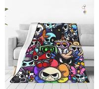 GDFENDU Anime World Blanket with Keychain,Soft Throw Blanket All Season Warm Light Weight Cozy Plush Blankets for Home Bedroom Sofa Chair Travel. (C, 50 * 60in)
