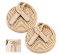 GDFGMY 2 Pack 140cm Khaki Flat Drawstring Replacement Cord, 1cm Wide Woven Draw Cords with Smooth Aglet Tips, Universal Drawstrings for Sweatpants, Hoodies, Shorts and Bags