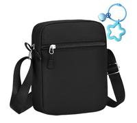 GDFHBD 1 Black Crossbody Bag And 1 Sky Blue Star Pendant, Mini Single-Layer Bag, Simple Diy Accessories, Bag Packaging Accessories.