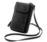 GDFHBD 1 Black One-Shoulder Mobile Phone Bag, Multi-Functional Crossbody Bag, Pu Leather Coin Wallet, Simple Women'S Bag.
