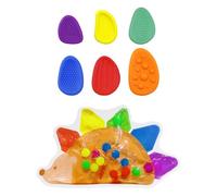 GDFHBD 1 Color Classification Dinosaur Toy, 6 Silicone Sensory Toys, Fingertip Decompression Toys, Children'S Educational Toys, Suitable For Autistic Children.