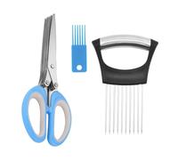 GDFHBD 1 Piece Kitchen Scissors And 1 Piece Fruit And Vegetable Slice Fixer, Herbal Scissors, Food Scissors, Fruit And Vegetable Scissors, Vegetable Slice Set.