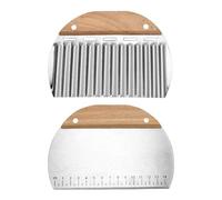 GDFHBD 1 Piece Wavy Cutter And 1 Piece Semicircular Cutter, Fruit And Vegetable Cutting Tools, Stainless Steel Kitchen Tools, Baking Accessories.