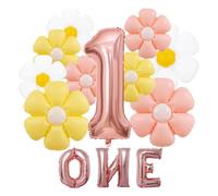 GDFHBD 1 Set Of 1 Year Old Daisy Balloon Set, Birthday Party Balloons, Party Scene Arrangement, Creative Photo Props.