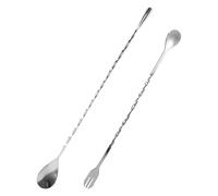 GDFHBD 1 Spoon And 1 Piece Fork Spoon, Stainless Steel Tableware, Mixing Spoon, Bartending Tools, Bar Accessories.
