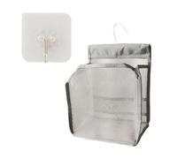 GDFHBD 1 Sub-Hanging Basket, 1 Hook, Punch-Free Hook, Bathroom Transparent Wall Hanging, Toiletries Hanging Bag, Sundries Storage Bag, Suitable For Bedroom And Living Room.