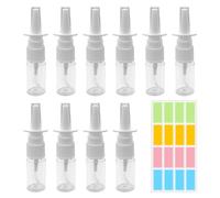 GDFHBD 10 Pieces Spray Bottles And 1 Sheet Of Label Sticker, Transparent Small Spray Bottle, Carry A Separate Bottle, Waterproof Label Paper.