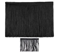 GDFHBD 10-Yard Black Cotton Tassel Edges, Sewing Supplies, Clothing Decoration Accessories, Suitable For Diy Handicrafts, Hair Accessories, Curtains.