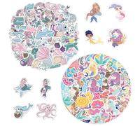 GDFHBD 100 Cartoon Ocean Girl Stickers, Creative And Fun Stickers, Suitable For Children'S Handbooks, Diary Decorations, Handmade Diy Creative Materials.
