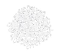 GDFHBD 100 Pieces Of Curtain Pulley Hooks, Plastic Silent Track Hooks, Home Curtain Accessories, Suitable For Balcony Windows, Door Curtains, Shower Curtains.