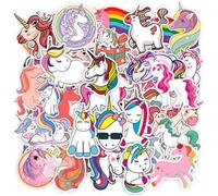 GDFHBD 101 Pieces Of Rainbow Horse Stickers, Cute Girls Stickers, Children'S Stickers, Bicycle Stickers, Unicorn Stickers, Multi-Patterned Waterproof Stickers.