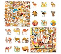 GDFHBD 110 Cartoon Camel Stickers, Desert Camel Pattern Stickers, Notebook Mobile Phone Stickers, Car Waterproof Stickers.