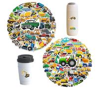GDFHBD 110 Tractor Stickers, Waterproof Graffiti Stickers, Vehicle Themes, Suitable For Decorating Suitcases, Water Cups, And Mobile Phone Cases.
