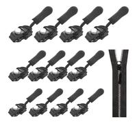 GDFHBD 12 Pieces Of Clothing Pulling Heads, Replacement Of Clothes Parts, Removable Clothes Pulling Heads, Suitable For Backpacks, Clothes, And Suitcases.