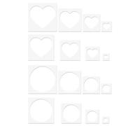 GDFHBD 16-Piece Painting Template, Multi-Function Graffiti Template, Cartoon Graphic Template, Suitable For Children'S Creative Painting, Handbook Decoration, And Handicraft Production.