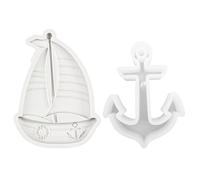 GDFHBD 2 Molds, Anchor Sailing Boat Modeling Molds, Creative Craft Decoration Accessories, Scented Candles, Handmade Soap Making Tools.