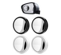 GDFHBD 2 Pairs Of Car Rearview Mirrors, Car Round Mirrors, Rotatable Rear Mirrors, Safety Driving Blind Spot.