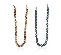 GDFHBD 2 Pieces Acrylic Glasses Chain, Fashionable Glasses Hanging Chain, Glasses Decoration Supplies.
