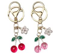 GDFHBD 2 Pieces Cherry Keychain, Cute Keychain, Ladies Pendant, Packaging Accessories