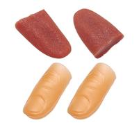 GDFHBD 2 Pieces Of Fake Tongue And 2 Pieces Of Fake Fingers, Imitation Tongue Toys, Children'S Finger Covers, Stage Supplies, Magic Props.