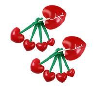 GDFHBD 2 Sets Of Cherry Measuring Spoon, Measuring Spoon, Baking Gift, Measuring Spoon Set, Food Measuring Spoon, Fruit Shape Measuring Spoon.